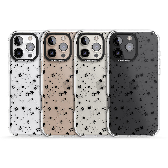 iPhone 16 Pro Max Solid Stars Black Impact Phone Case