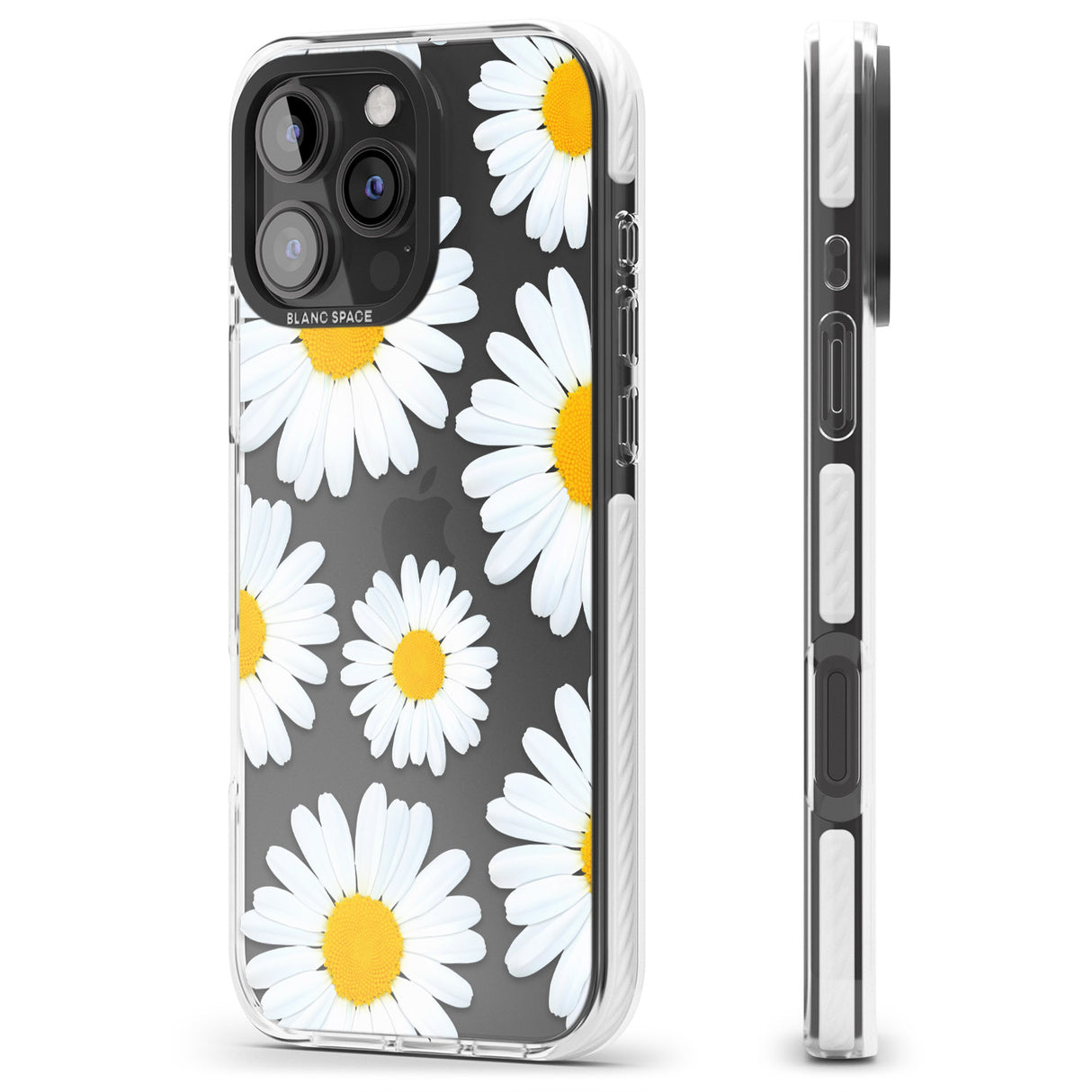 iPhone 16 Pro Max Summer Daisy Black Impact Phone Case