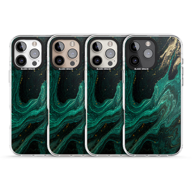 iPhone 16 Pro Max Emerald Lagoon Black Impact Phone Case