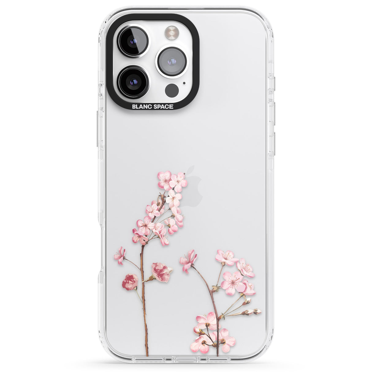 iPhone 16 Pro Max Blossom Flower Black Impact Phone Case