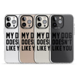 iPhone 16 Pro Max Dog Doesn't Like You Black Impact Phone Case