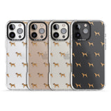 iPhone 16 Pro Max Border Terrier Dog Pattern Clear Black Impact Phone Case