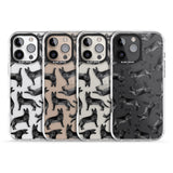 iPhone 16 Pro Max German Shepherd (Black) Watercolour Dog Pattern Black Impact Phone Case