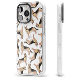 iPhone 16 Pro Max German Shepherd Watercolour Dog Pattern Black Impact Phone Case