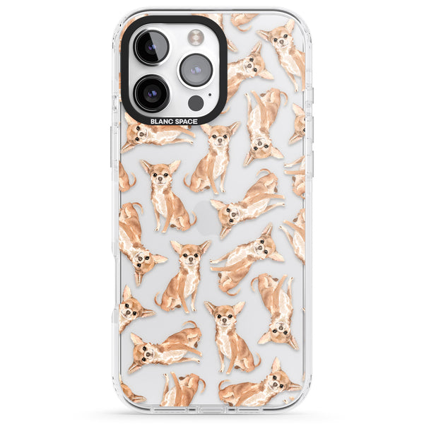 Chihuahua Watercolour Dog Pattern