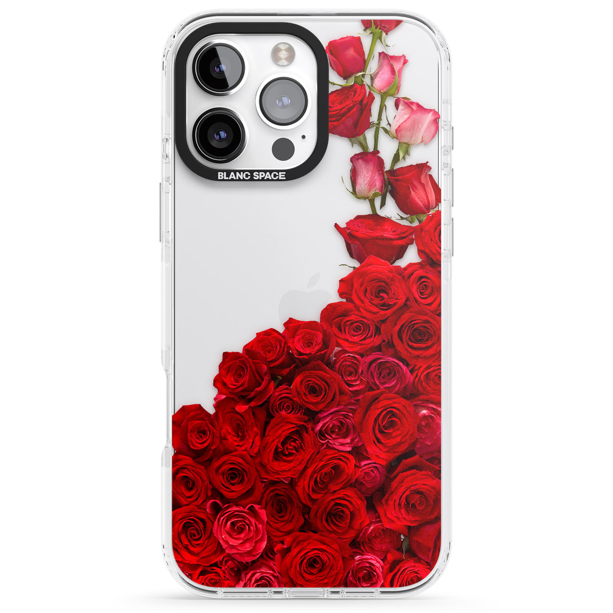 iPhone 16 Pro Max Floral Roses Black Impact Phone Case