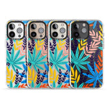 iPhone 16 Pro Max Tropical Palm Leaves Black Impact Phone Case