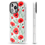 iPhone 16 Pro Max Poppy Garden Black Impact Phone Case