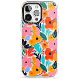 iPhone 16 Pro Max Floral Fiesta Black Impact Phone Case