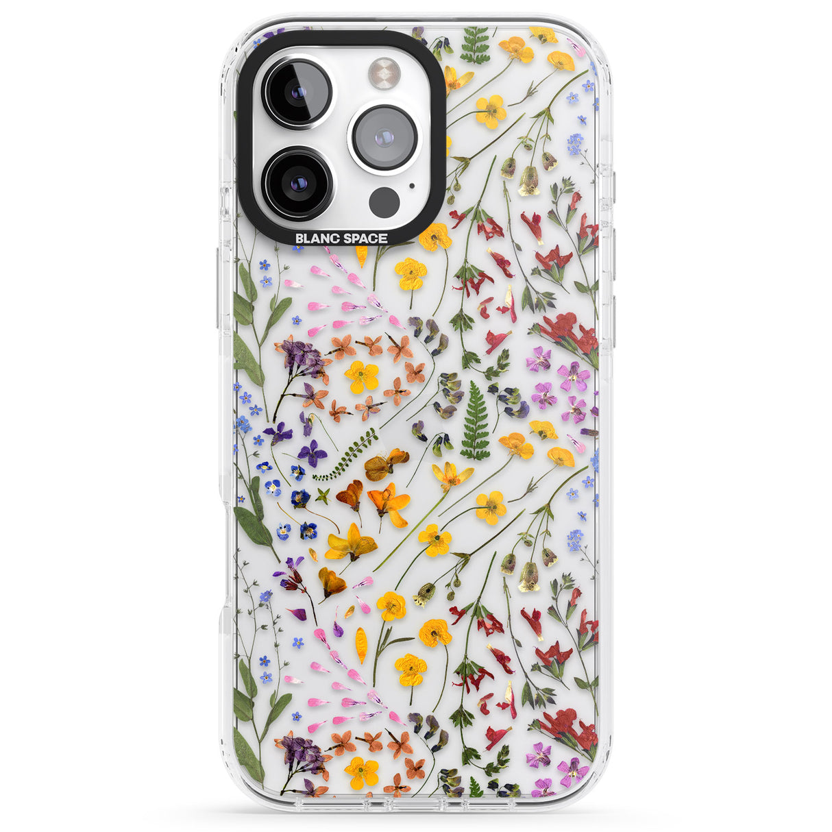 iPhone 16 Pro Max Wildflower Black Impact Phone Case