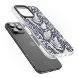 iPhone 16 Pro Max Wildflowers and Ferns on Navy Black Impact Phone Case