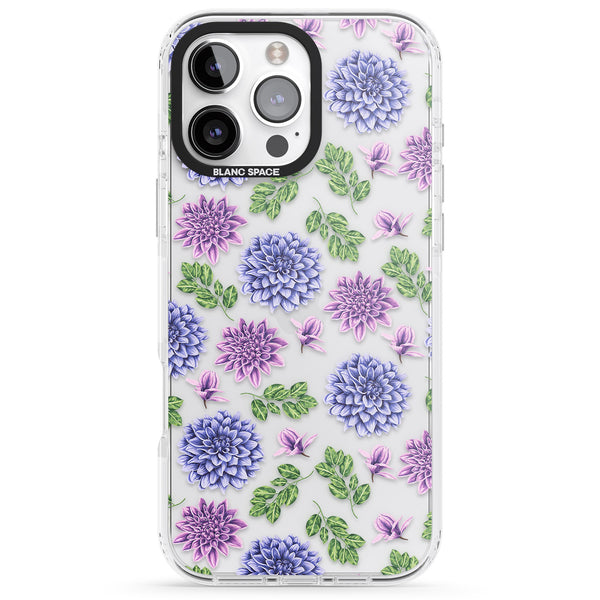Purple Dahlias Floral