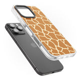 iPhone 16 Pro Max Giraffe Pattern Black Impact Phone Case