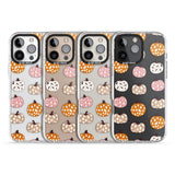 Floral Pumpkins Impact Phone Case for iPhone 16 Pro, iPhone 16 Pro Max