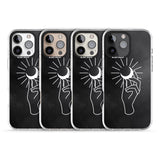 iPhone 16 Pro Max Hand Holding Moon Black Impact Phone Case