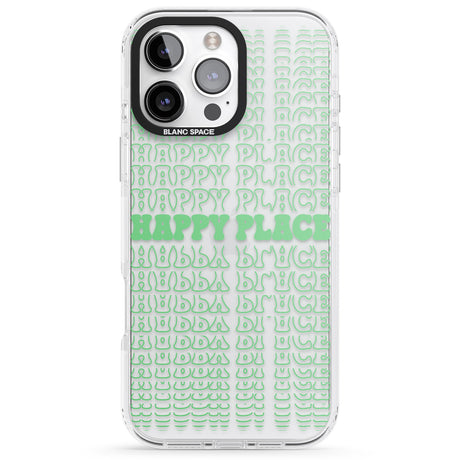 iPhone 16 Pro Max Happy Place (Green) Clear Impact Phone Case + Magsafe