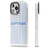 iPhone 16 Pro Max Happy Place (Blue) Black Impact Phone Case + Magsafe