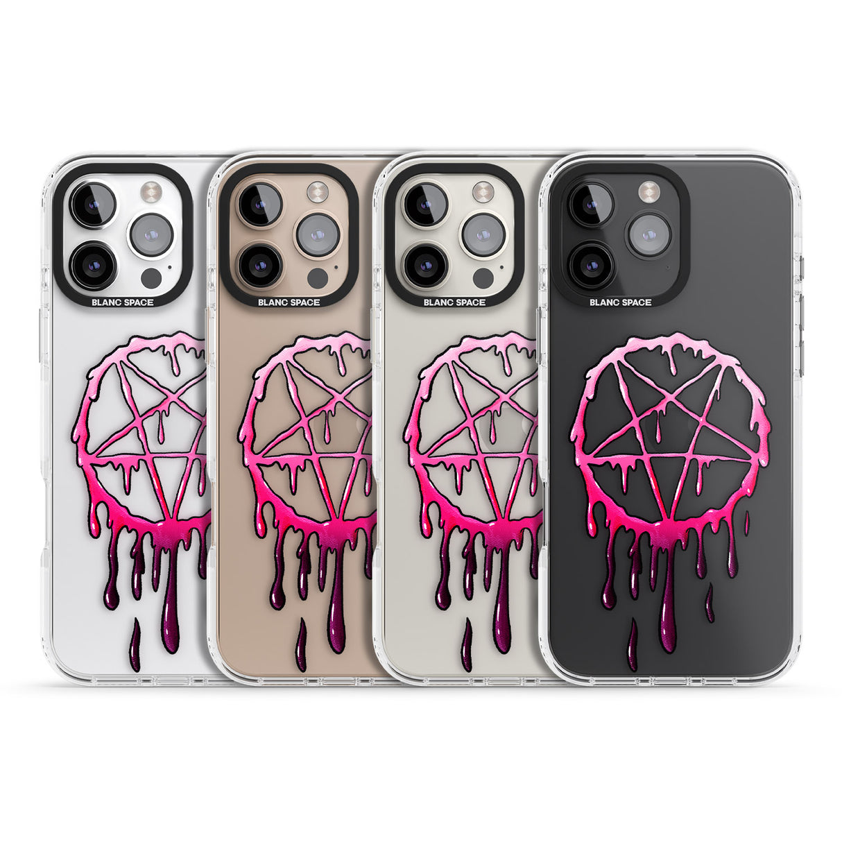 iPhone 16 Pro Max Pentagram of Blood Black Impact Phone Case