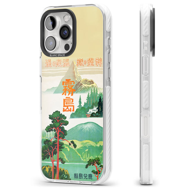 iPhone 16 Pro Max Japan Travel Poster (1930s) Black Impact Phone Case + Magsafe