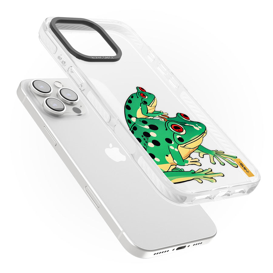 Matsumoto Hoji Frog Green Impact Phone Case for iPhone 16 Pro, iPhone 16 Pro Max