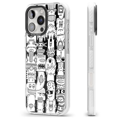 iPhone 16 Pro Max Monochrome Heads Black Impact Phone Case