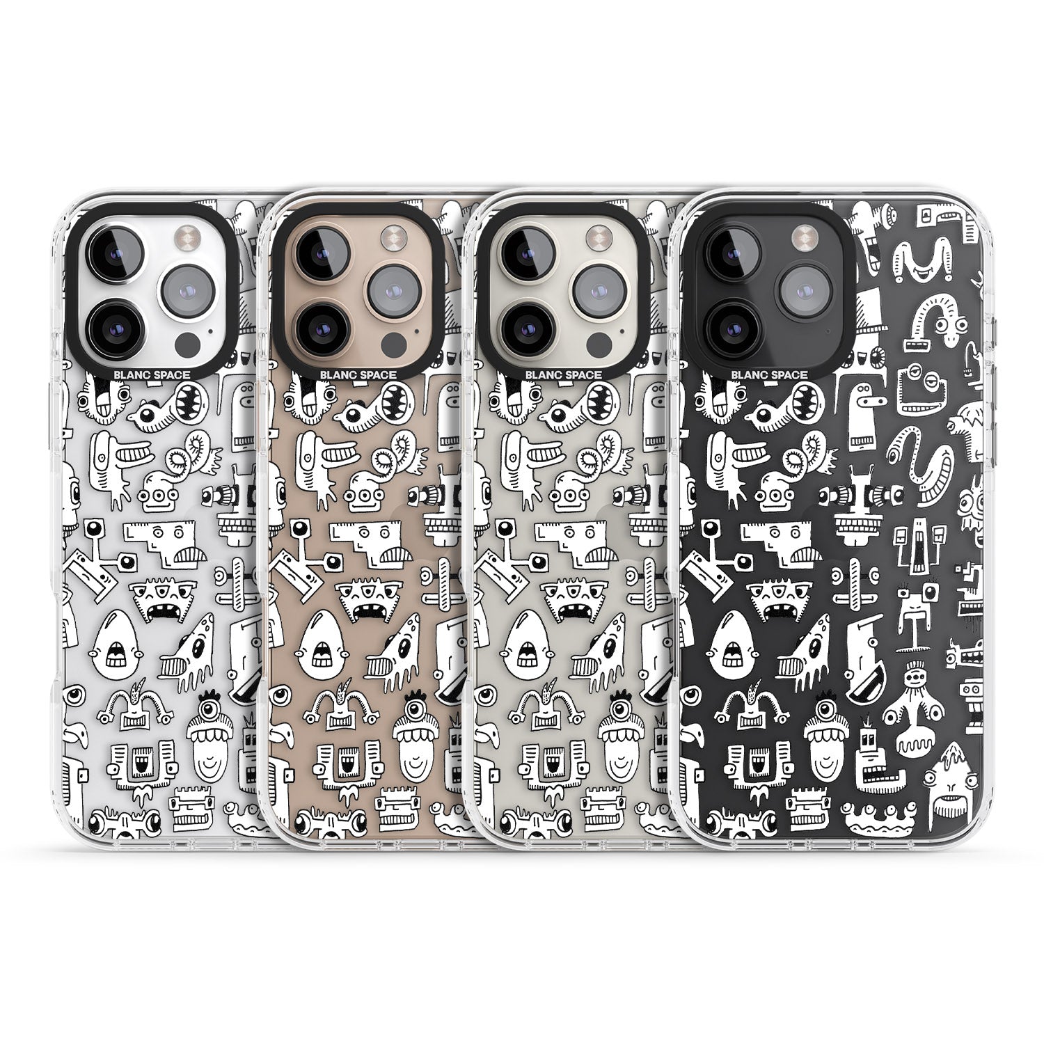 iPhone 16 Pro Max Weird Friends Black Impact Phone Case