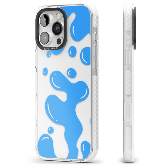 iPhone 16 Pro Max Blue Lava Lamp Black Impact Phone Case