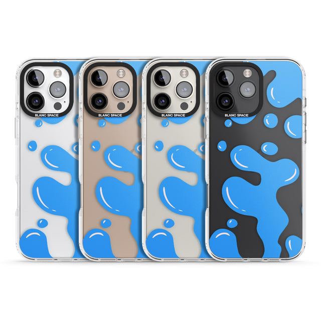 iPhone 16 Pro Max Blue Lava Lamp Black Impact Phone Case