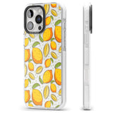 iPhone 16 Pro Max Lemon Pattern Black Impact Phone Case