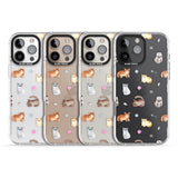 iPhone 16 Pro Max Cats with Toys - Clear Black Impact Phone Case