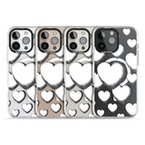 Hand-Drawn Hearts Impact Magsafe Phone Case for iPhone 16 Pro, iPhone 16 Pro Max