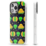 iPhone 16 Pro Max Alien Head Pattern Black Impact Phone Case