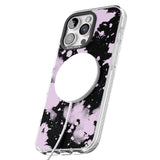 iPhone 16 Pro Max Pink & Black Acid Wash Tie-Dye Black Impact Phone Case