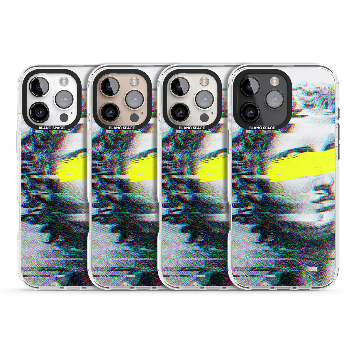 iPhone 16 Pro Max GLITCHED FRAGMENT Black Impact Phone Case