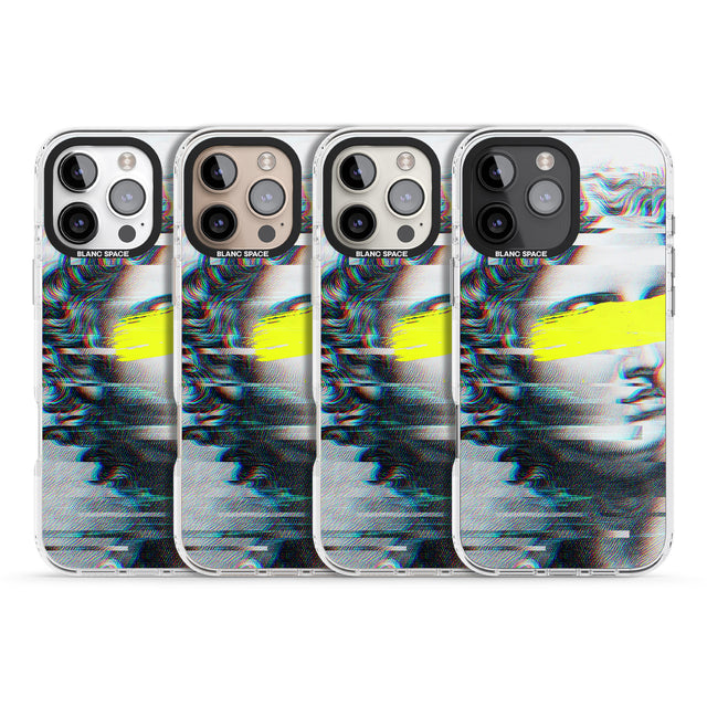 iPhone 16 Pro Max GLITCHED FRAGMENT Black Impact Phone Case