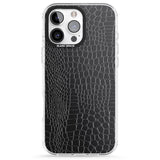 iPhone 16 Pro Max Black Snakeskin Black Impact Phone Case