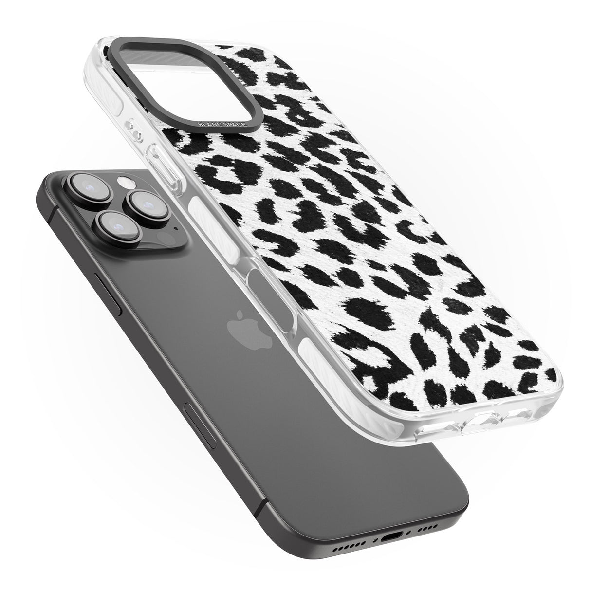 iPhone 16 Pro Max Rar Leopard Print White Black Impact Phone Case