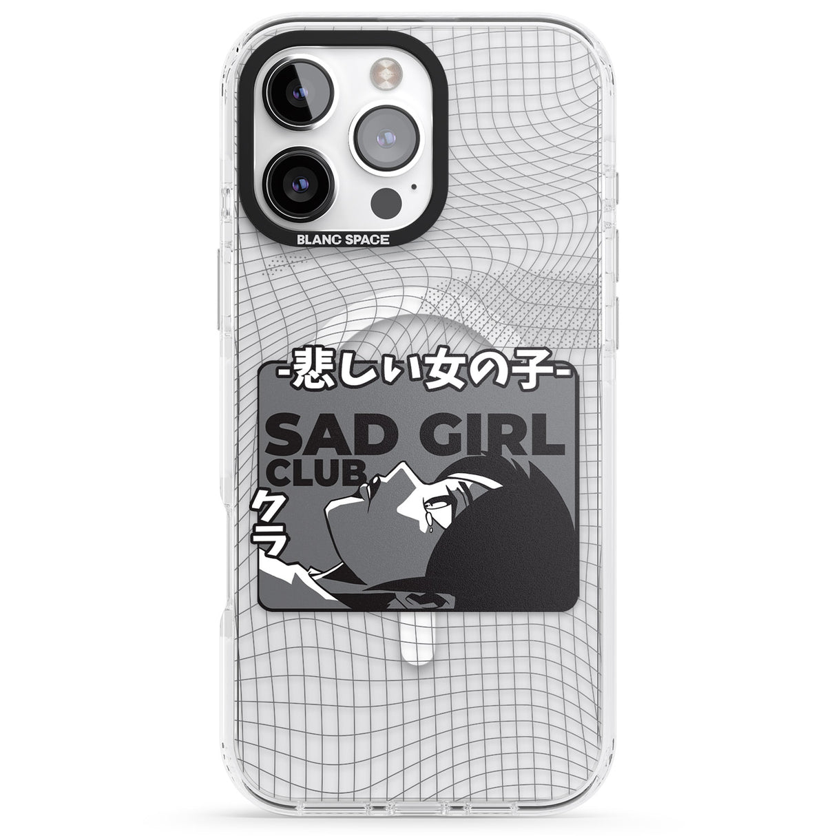 iPhone 16 Pro Max Sad Girl Club Black Impact Phone Case