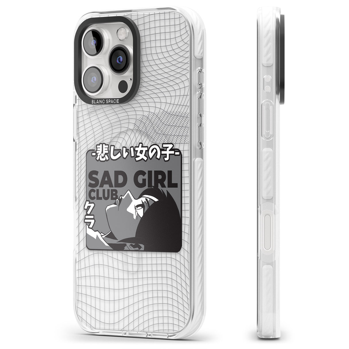 iPhone 16 Pro Max Sad Girl Club Black Impact Phone Case