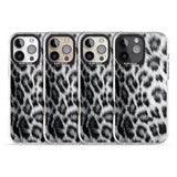 iPhone 16 Pro Max Animal Fur Pattern - Snow Leopard Black Impact Phone Case