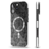 iPhone 16 Pro Max Black Tiger Roar Pattern Black Impact Phone Case