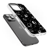 iPhone 16 Pro Max Cosmic Outer Space Design Clear on Black Black Impact Phone Case