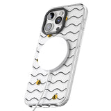 iPhone 16 Pro Max Sweet as Honey Patterns: Bees & Stripes (Clear) Black Impact Phone Case