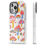 iPhone 16 Vibrant Shrooms Clear Impact Phone Case