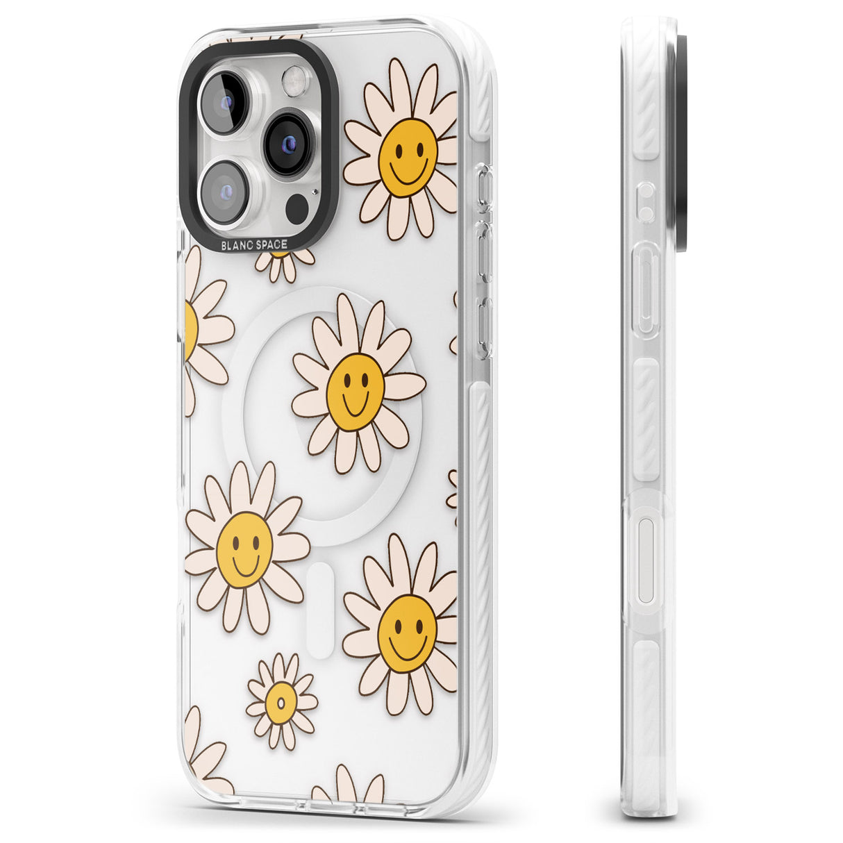 iPhone 16 Daisy Faces Clear Impact Phone Case