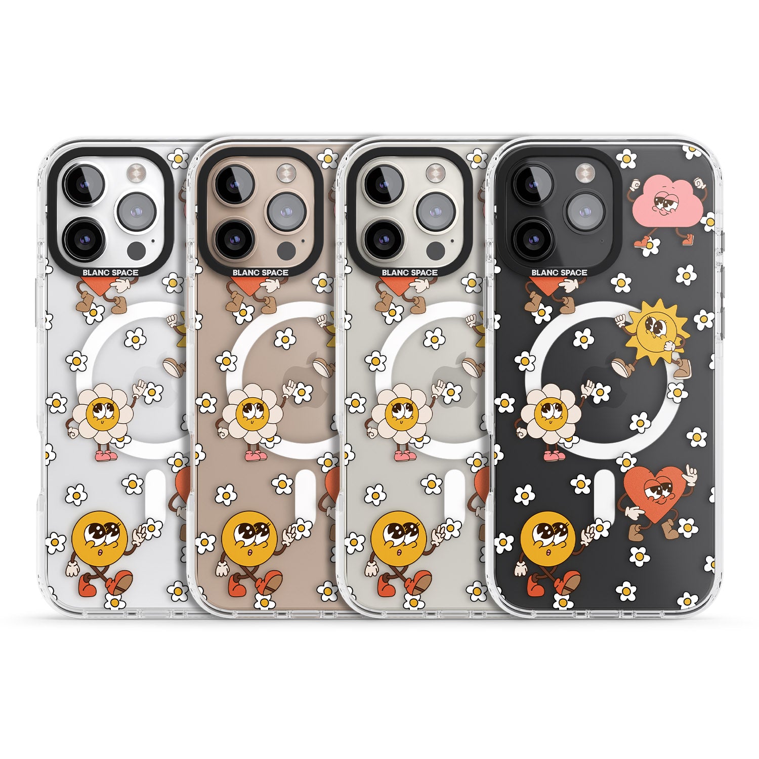 iPhone 16 Daisies & Friends Clear Impact Phone Case