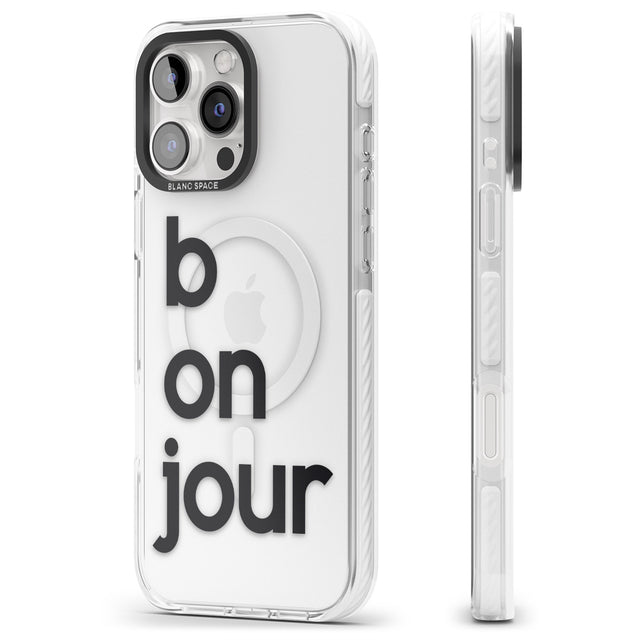 iPhone 16 Pro Max Bonjour Black Impact Phone Case