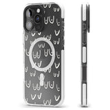 iPhone 16 Pro Max Free the boob (White) Black Impact Phone Case