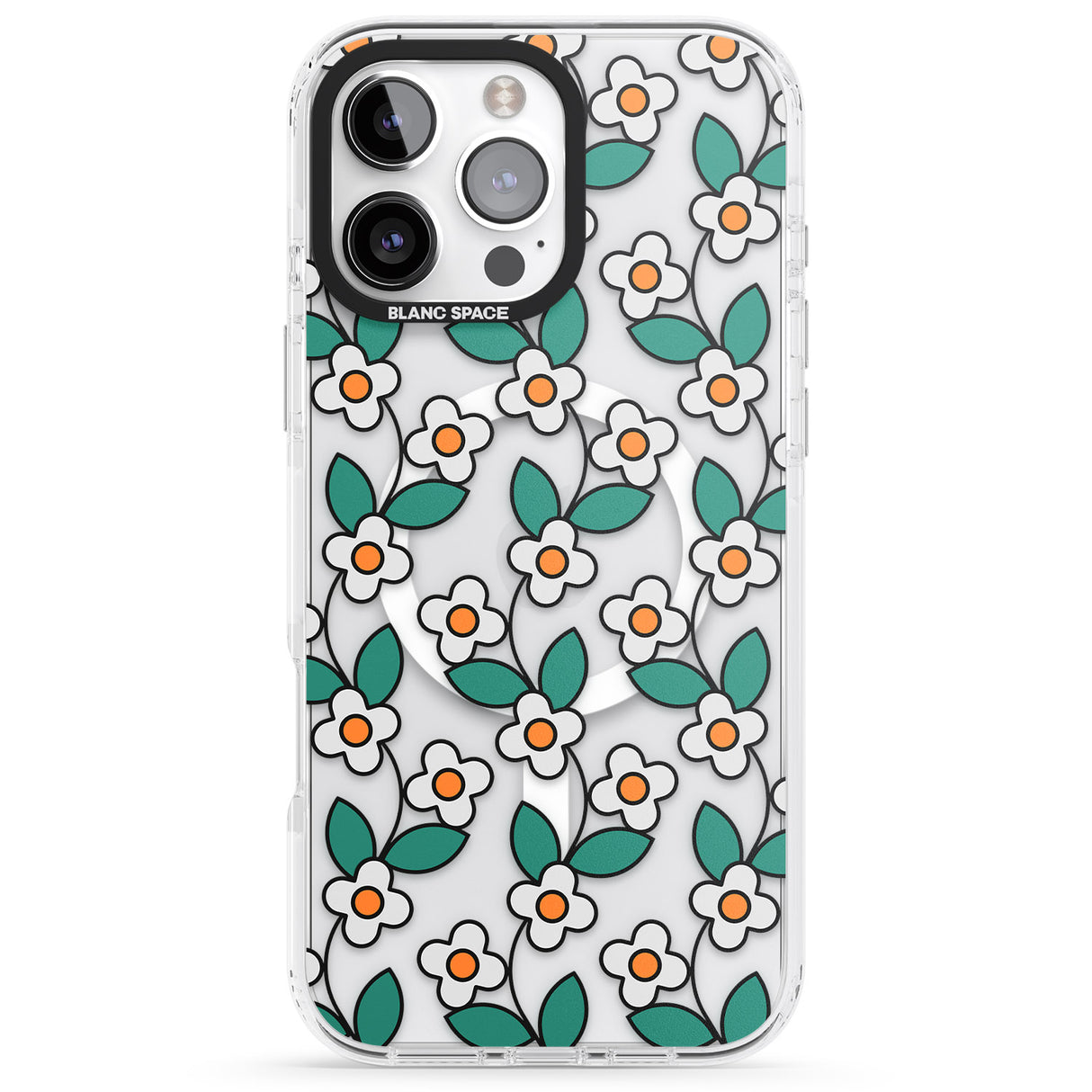 iPhone 16 Spring Daisies Clear Impact Phone Case