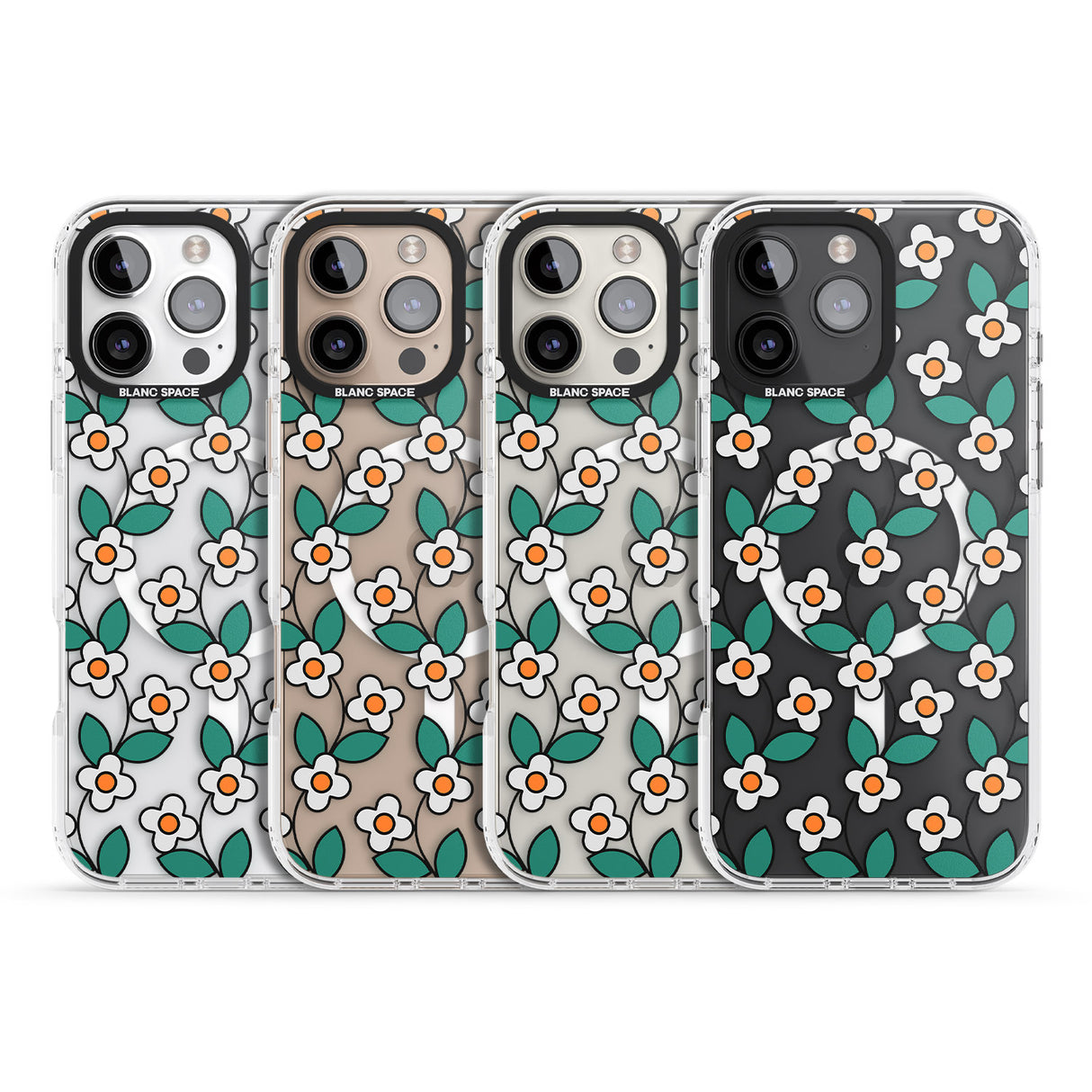 iPhone 16 Spring Daisies Clear Impact Phone Case